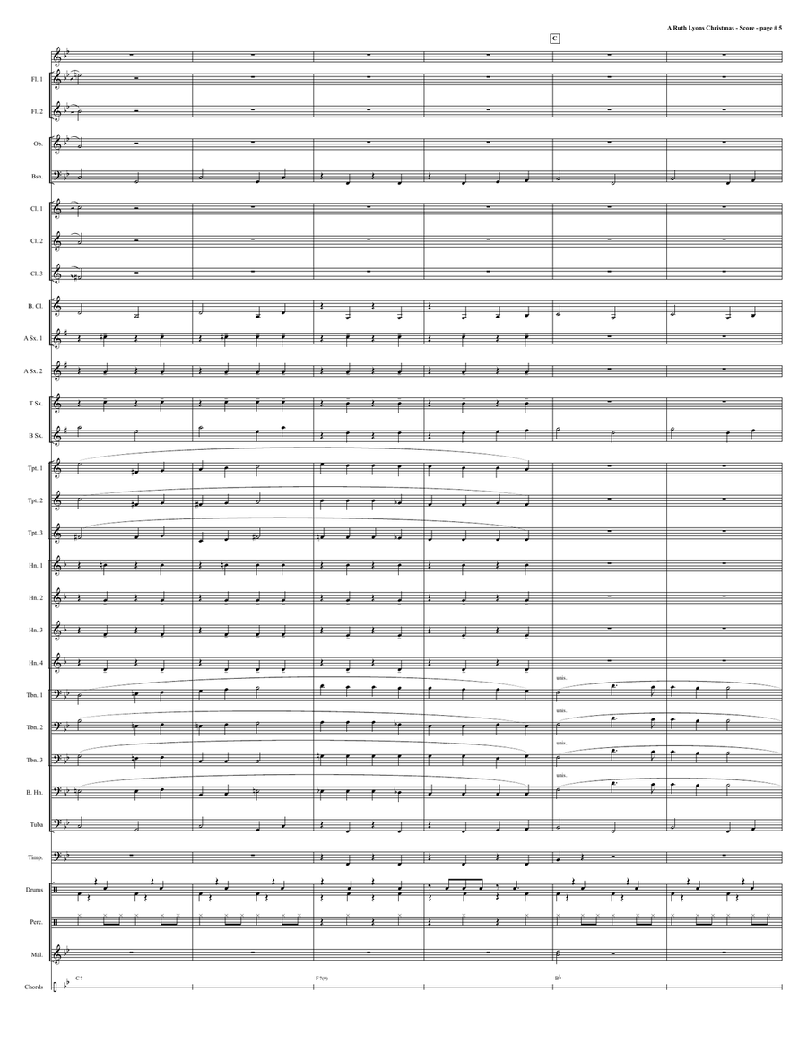 A Ruth Lyons Christmas A Ruth Lyons Christmas Concert Band scores gallery preview page 5