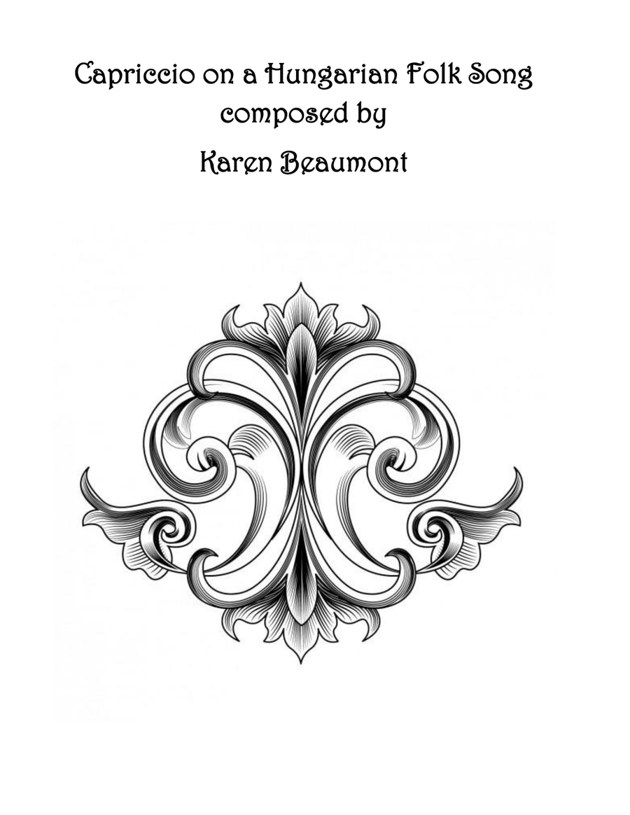 Capriccio on a Hungarian Folk Song (manuals only) Organ Solo scores gallery preview page 1