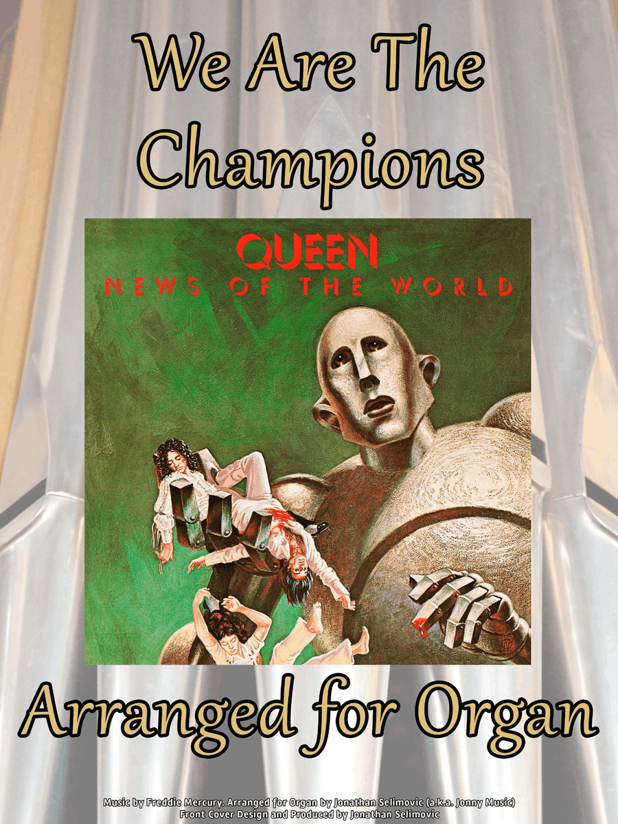 We Are The Champions Organ Solo scores gallery preview page 1