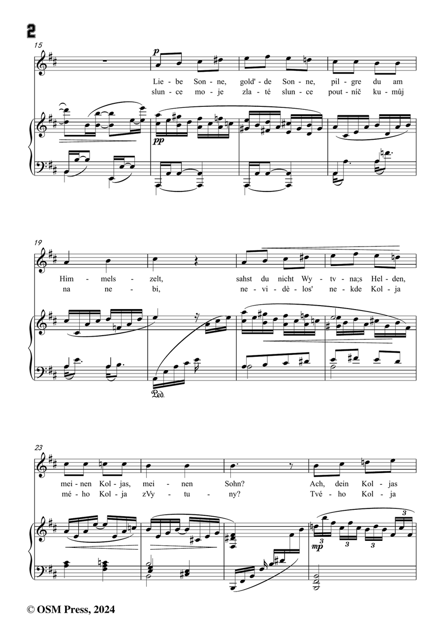 A. Dvořák-Koljas,píseň kleftská,in b minor Piano, Vocal scores gallery preview page 4
