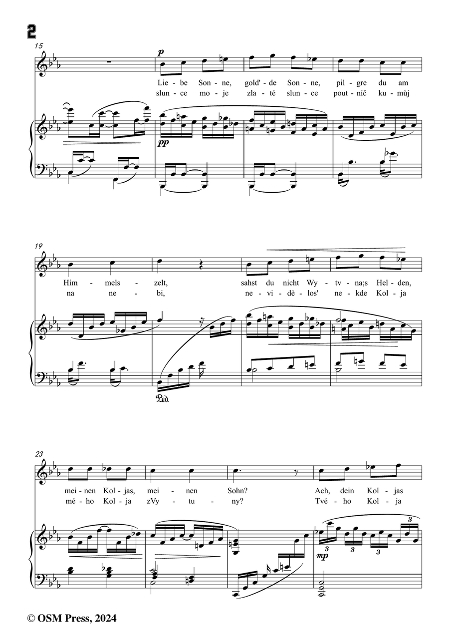 A. Dvořák-Koljas,píseň kleftská,in c minor Piano, Vocal scores gallery preview page 4