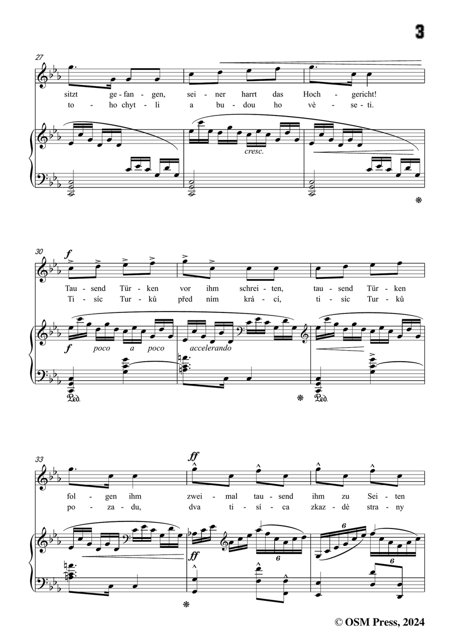A. Dvořák-Koljas,píseň kleftská,in c minor Piano, Vocal scores gallery preview page 5