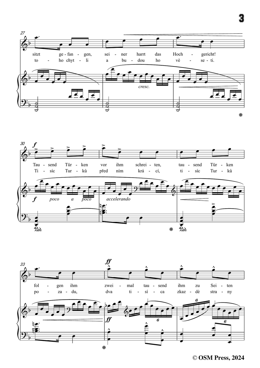 A. Dvořák-Koljas,píseň kleftská,in d minor Piano, Vocal scores gallery preview page 5