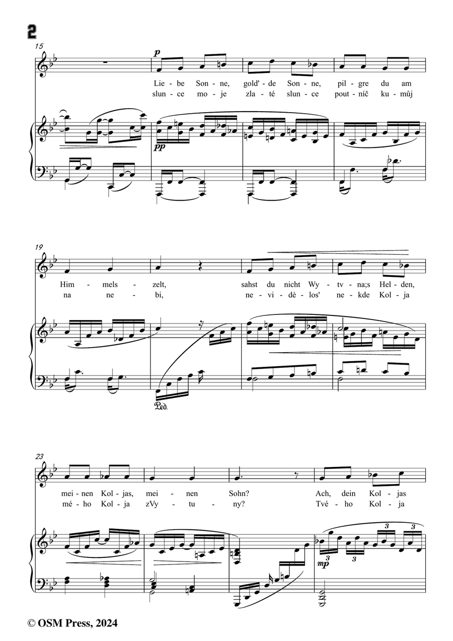 A. Dvořák-Koljas,píseň kleftská,in g minor Piano, Vocal scores gallery preview page 4