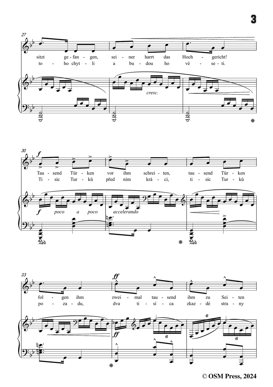 A. Dvořák-Koljas,píseň kleftská,in g minor Piano, Vocal scores gallery preview page 5