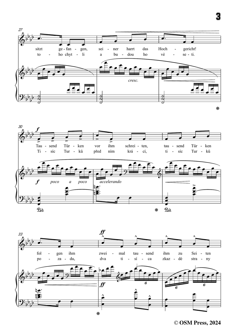 A. Dvořák-Koljas,píseň kleftská,in f minor Piano, Vocal scores gallery preview page 5