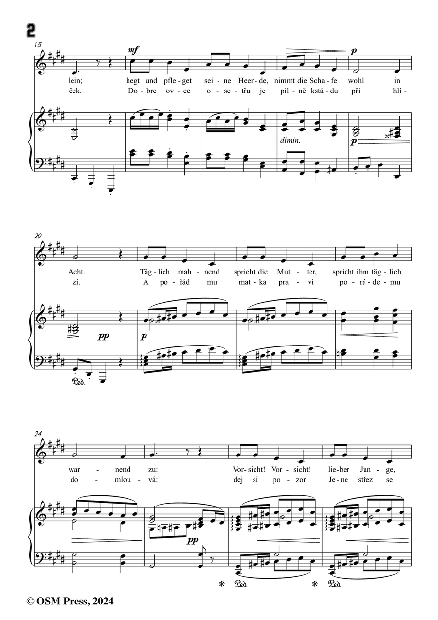 A. Dvořák-Nereidy,balada,in c sharp minor Piano, Vocal scores gallery preview page 4