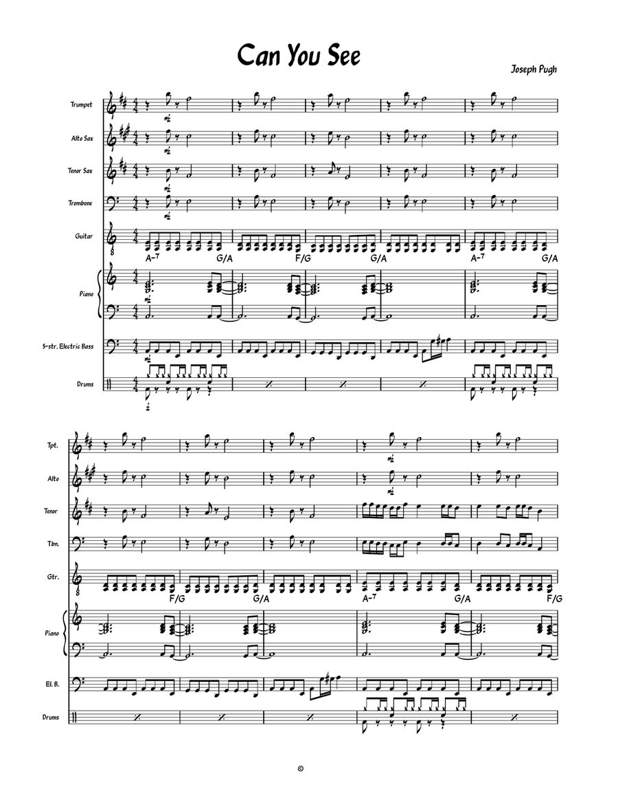 Can You See Can You See Jazz Ensemble scores gallery preview page 1