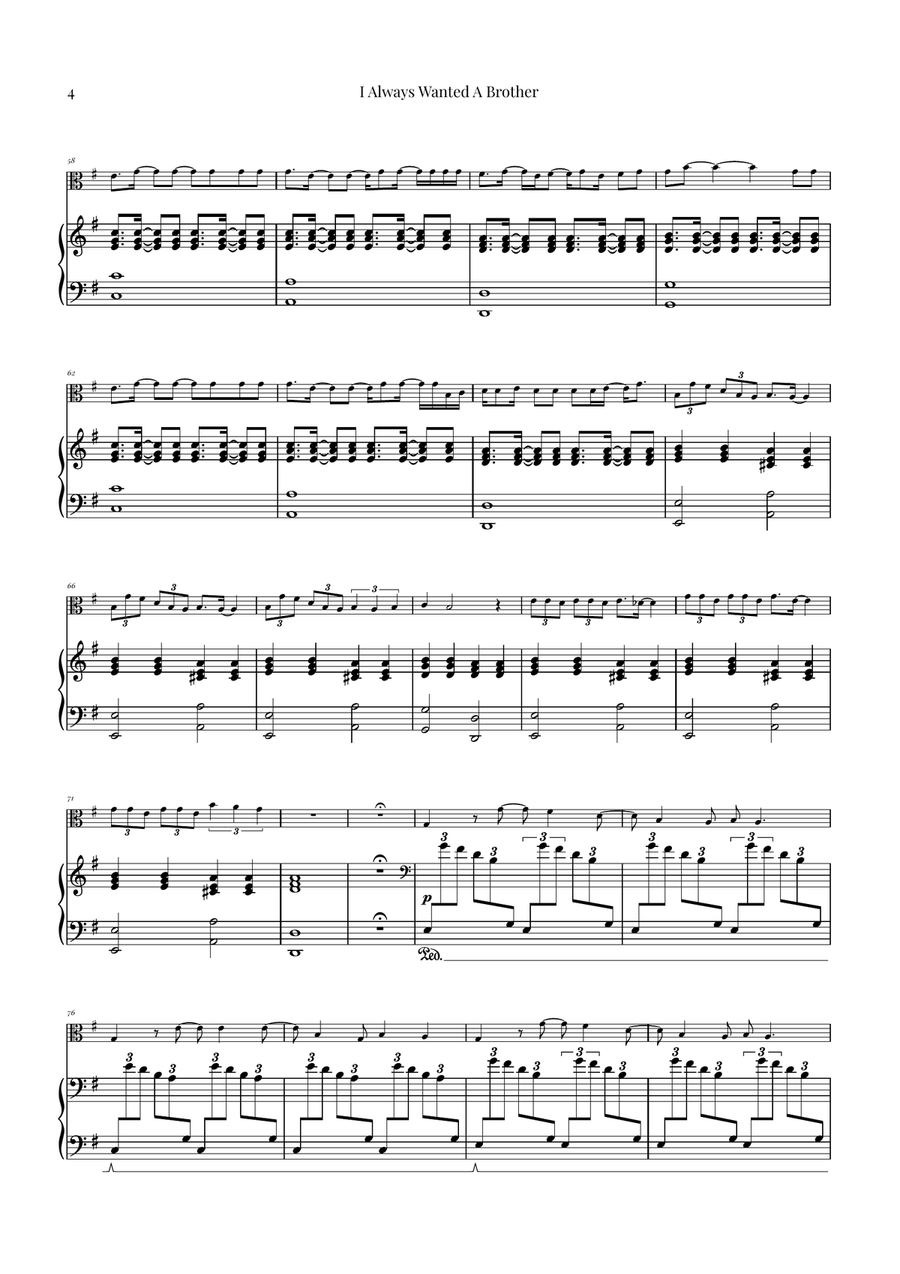 I Always Wanted A Brother Viola scores gallery preview page 4