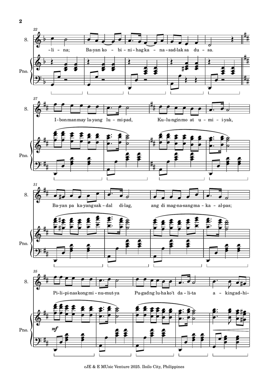 Bayan Ko Bayan Ko A Cappella scores gallery preview page 2