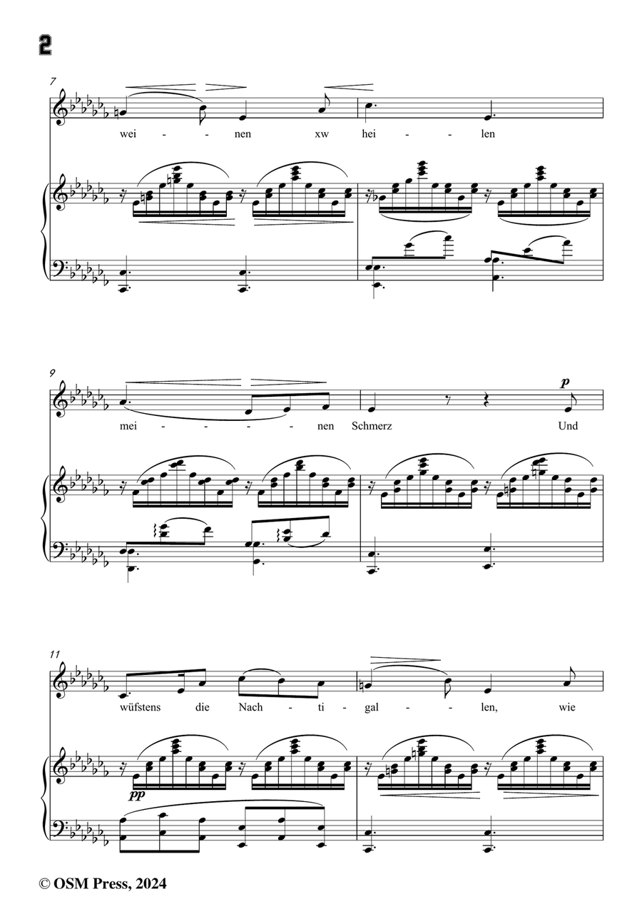R. Franz-Und wusstens die Blumen,in a flat minor Piano, Vocal scores gallery preview page 4