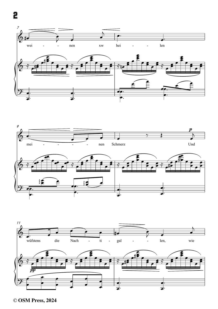 R. Franz-Und wusstens die Blumen,in a minor Piano, Vocal scores gallery preview page 4