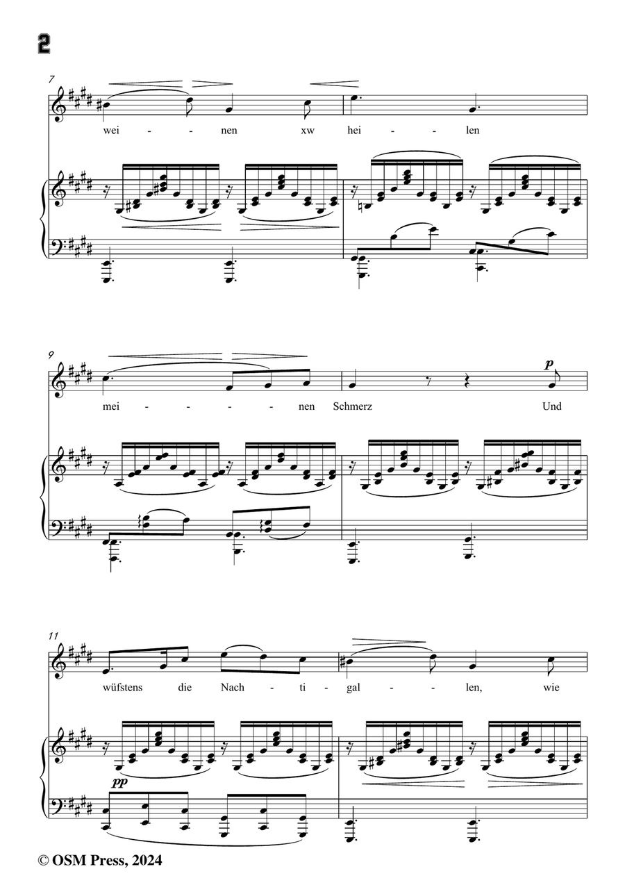 R. Franz-Und wusstens die Blumen,in c sharp minor Piano, Vocal scores gallery preview page 4