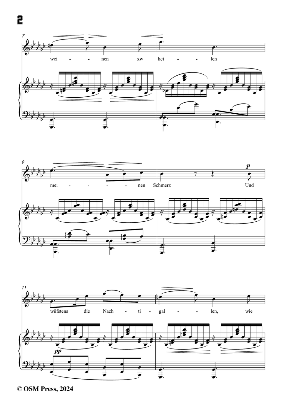R. Franz-Und wusstens die Blumen,in e flat minor Piano, Vocal scores gallery preview page 4