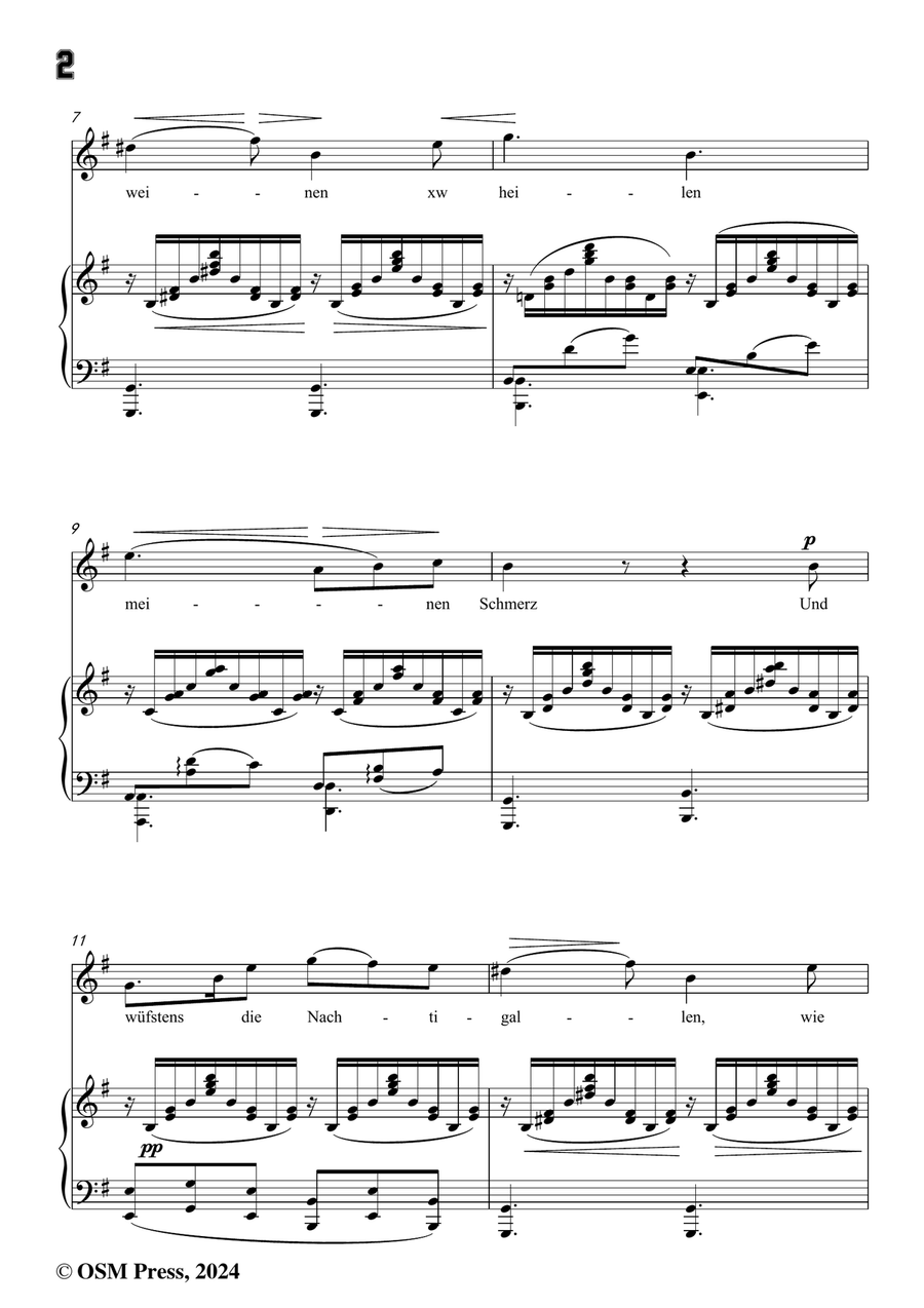 R. Franz-Und wusstens die Blumen,in e minor Piano, Vocal scores gallery preview page 4