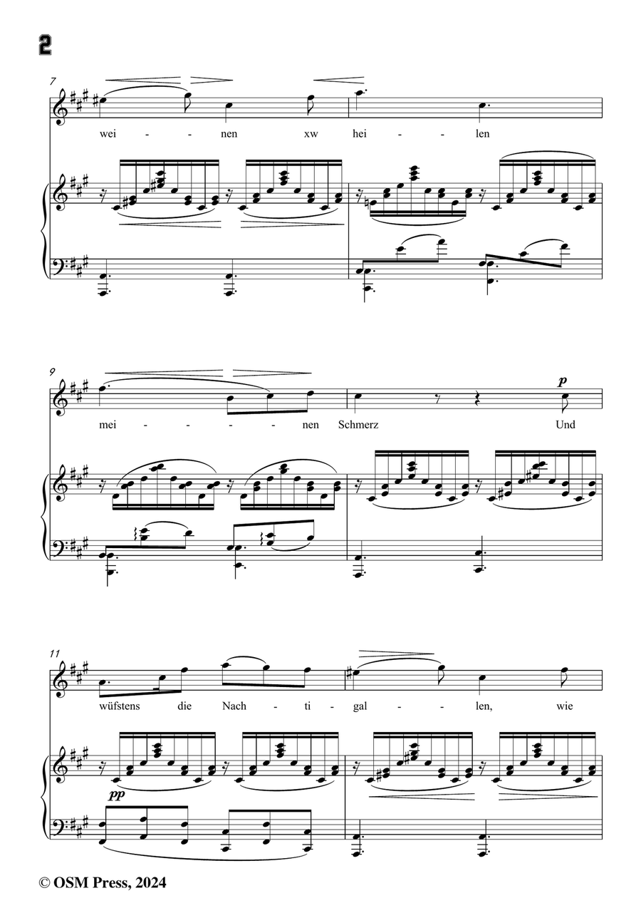 R. Franz-Und wusstens die Blumen,in f sharp minor Piano, Vocal scores gallery preview page 4