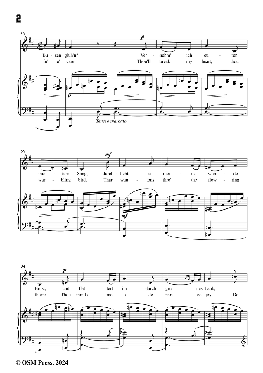 R. Franz-Ihr Hugel dort am schonen Doon,in b minor Piano, Vocal scores gallery preview page 4