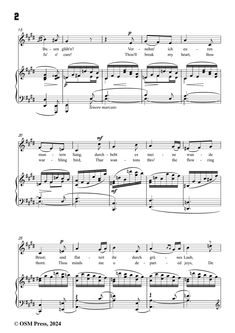 R. Franz-Ihr Hugel dort am schonen Doon,in c sharp minor Piano, Vocal scores gallery preview page 4