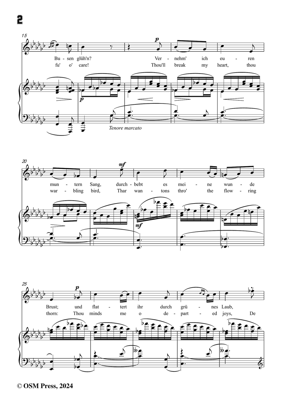 R. Franz-Ihr Hugel dort am schonen Doon,in e flat minor Piano, Vocal scores gallery preview page 4
