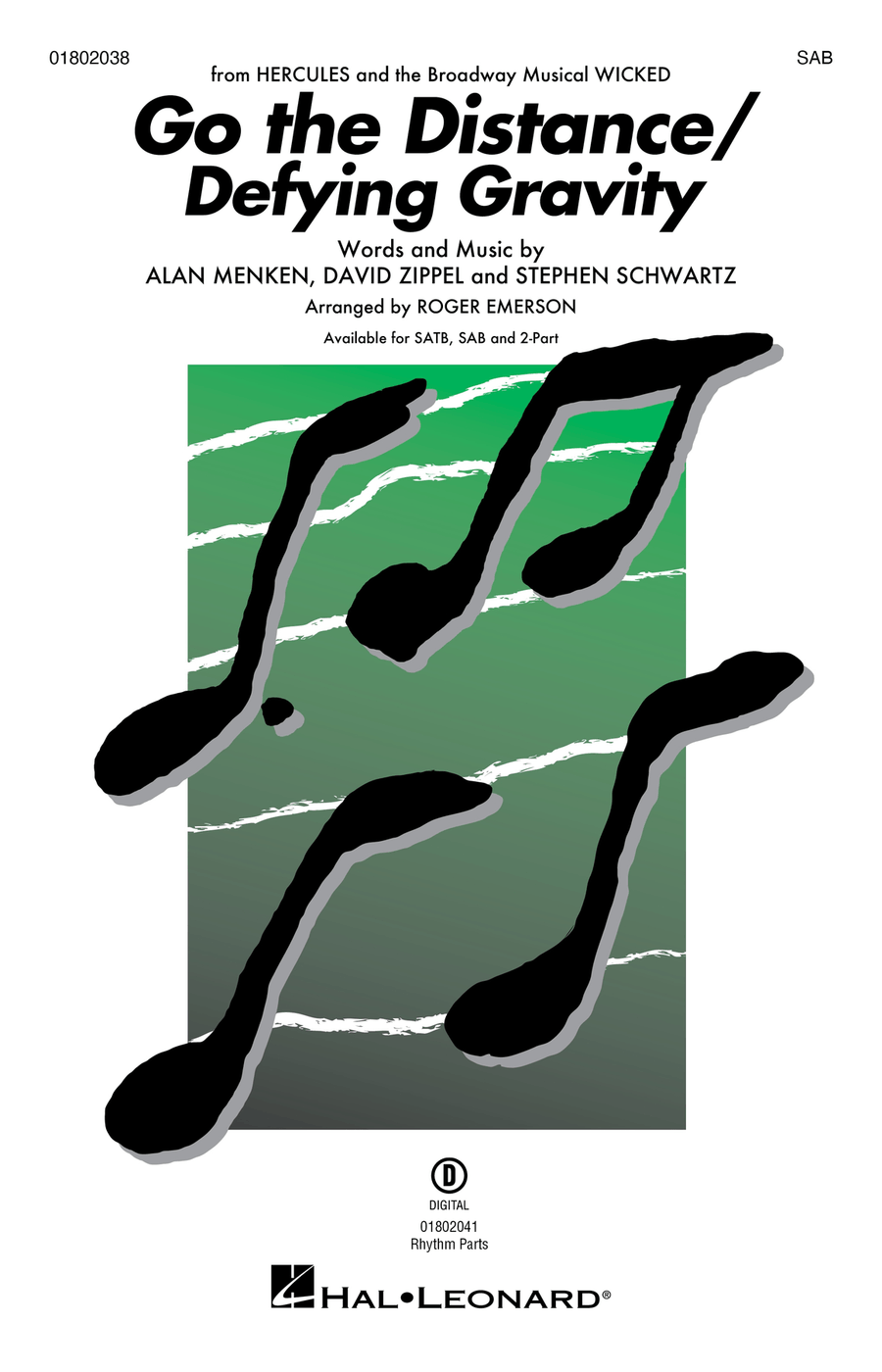 Go the Distance/Defying Gravity 3-Part scores gallery preview page 1