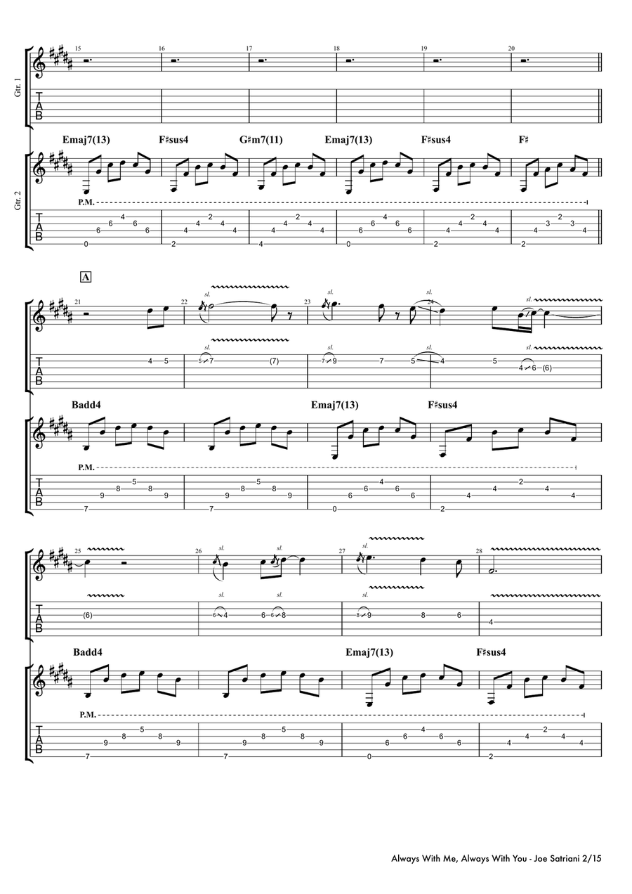 Always With Me, Always With You Acoustic Guitar scores gallery preview page 2