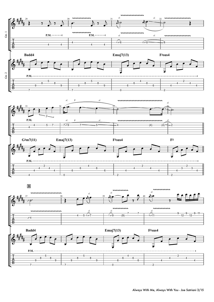 Always With Me, Always With You Acoustic Guitar scores gallery preview page 3