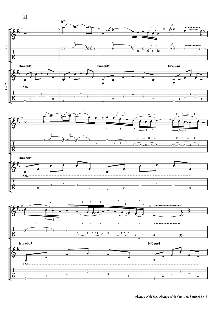 Always With Me, Always With You Acoustic Guitar scores gallery preview page 5