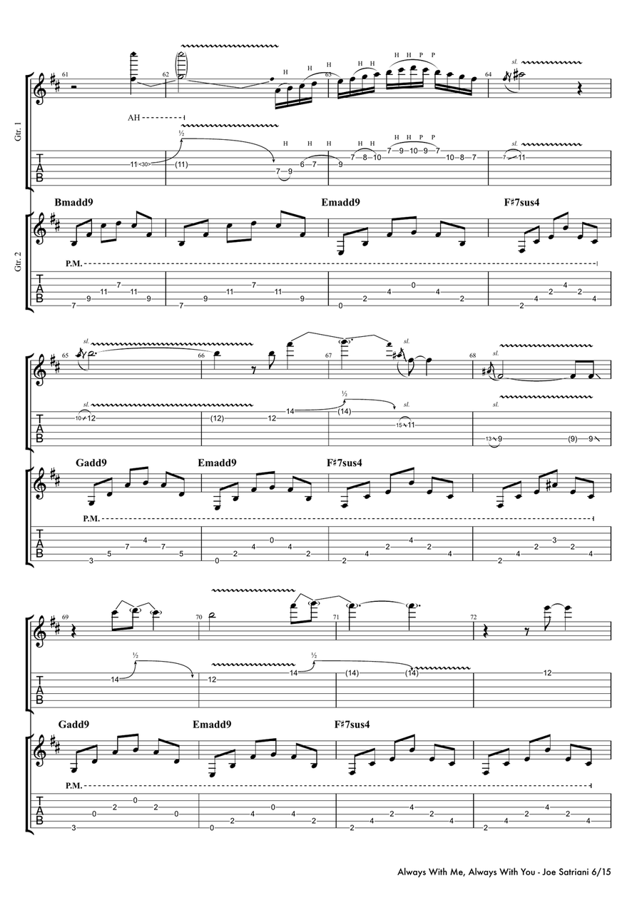 Always With Me, Always With You Acoustic Guitar scores gallery preview page 6