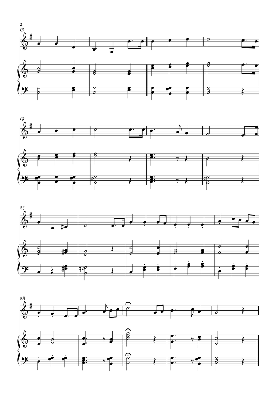 Star Spangled Banner Piano scores gallery preview page 2