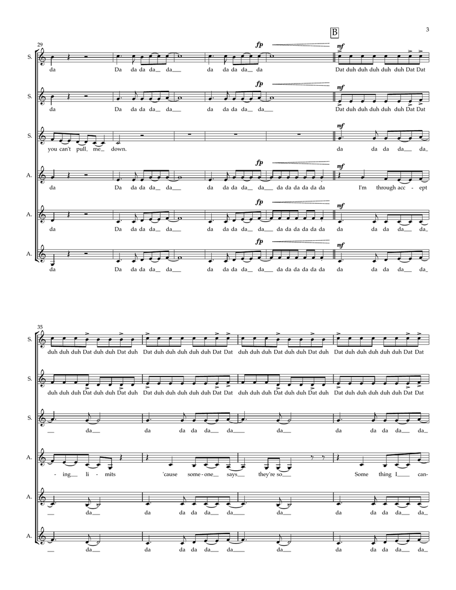 Defying Gravity Defying Gravity Choir scores gallery preview page 3