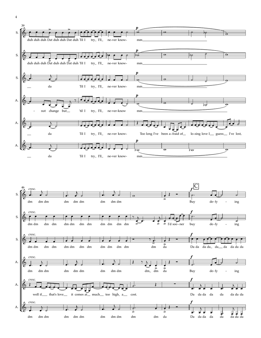 Defying Gravity Defying Gravity Choir scores gallery preview page 4