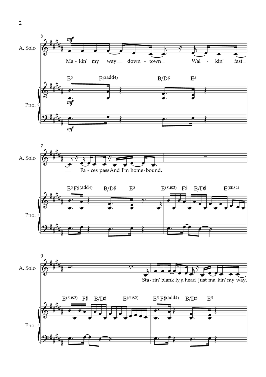 A Thousand Miles A Thousand Miles Piano, Vocal scores gallery preview page 2