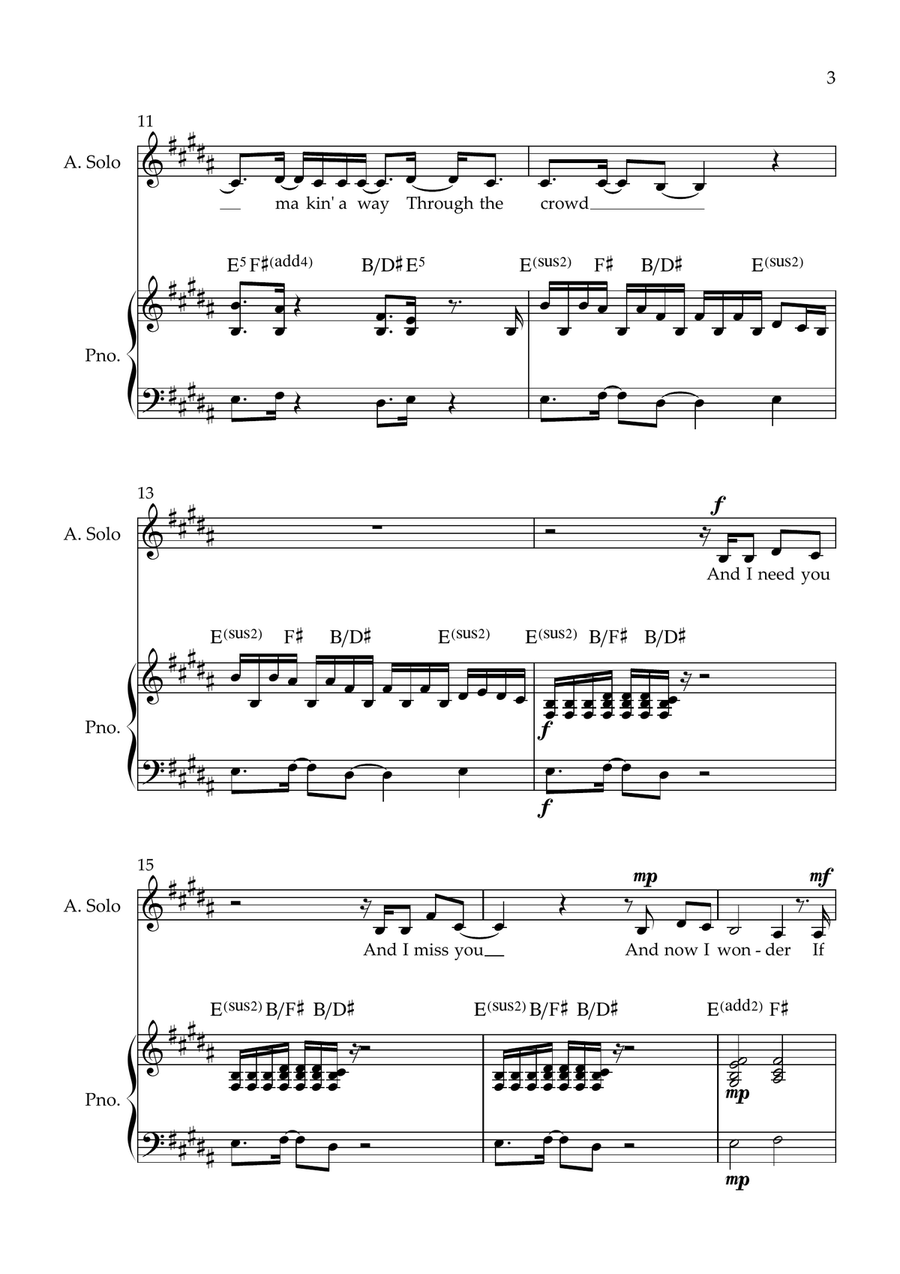 A Thousand Miles A Thousand Miles Piano, Vocal scores gallery preview page 3