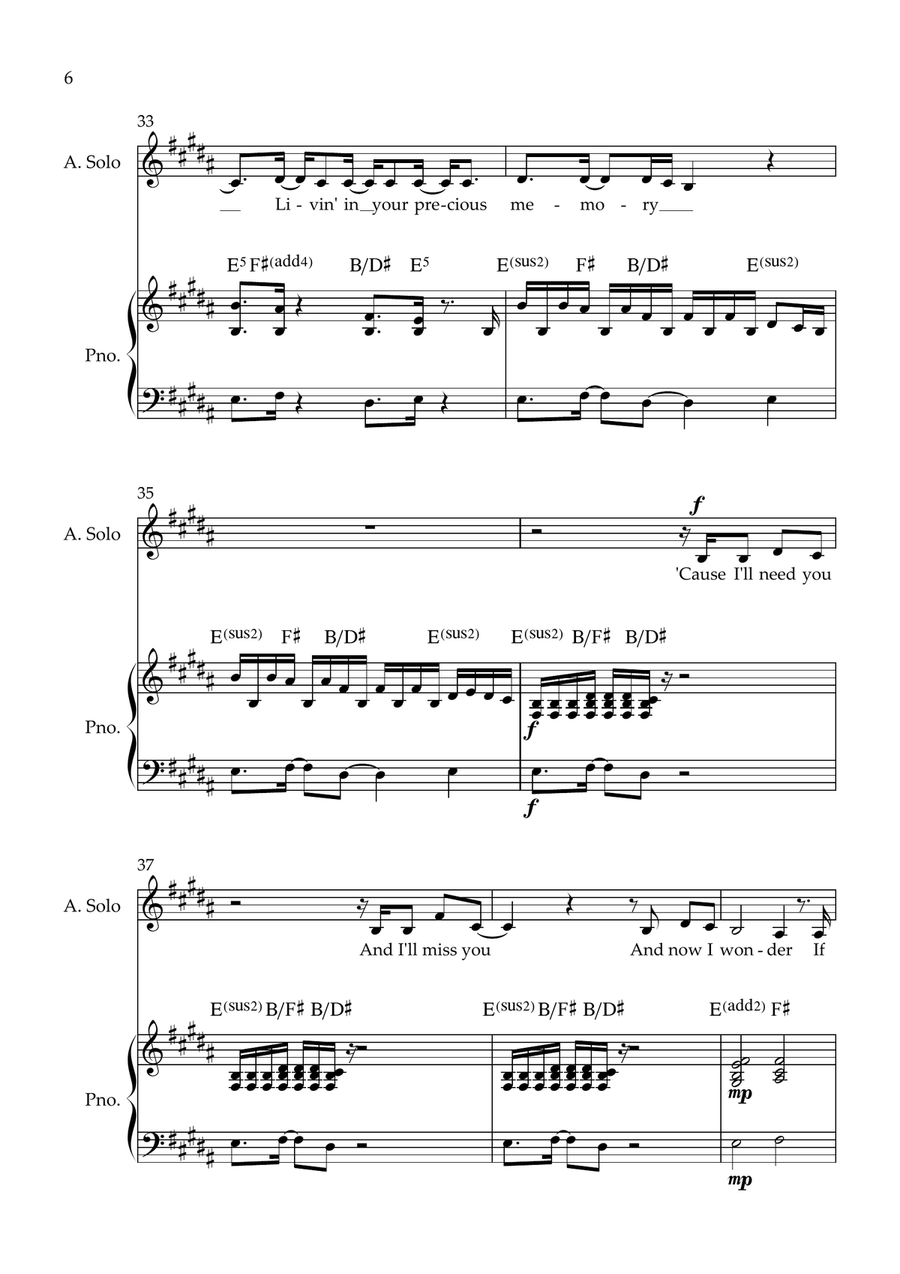 A Thousand Miles A Thousand Miles Piano, Vocal scores gallery preview page 6
