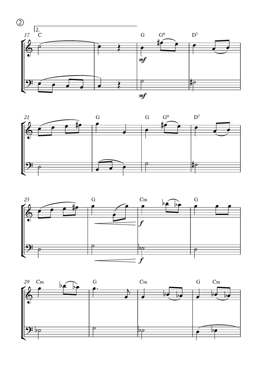 Melody in F Melody in F String Duet scores gallery preview page 2