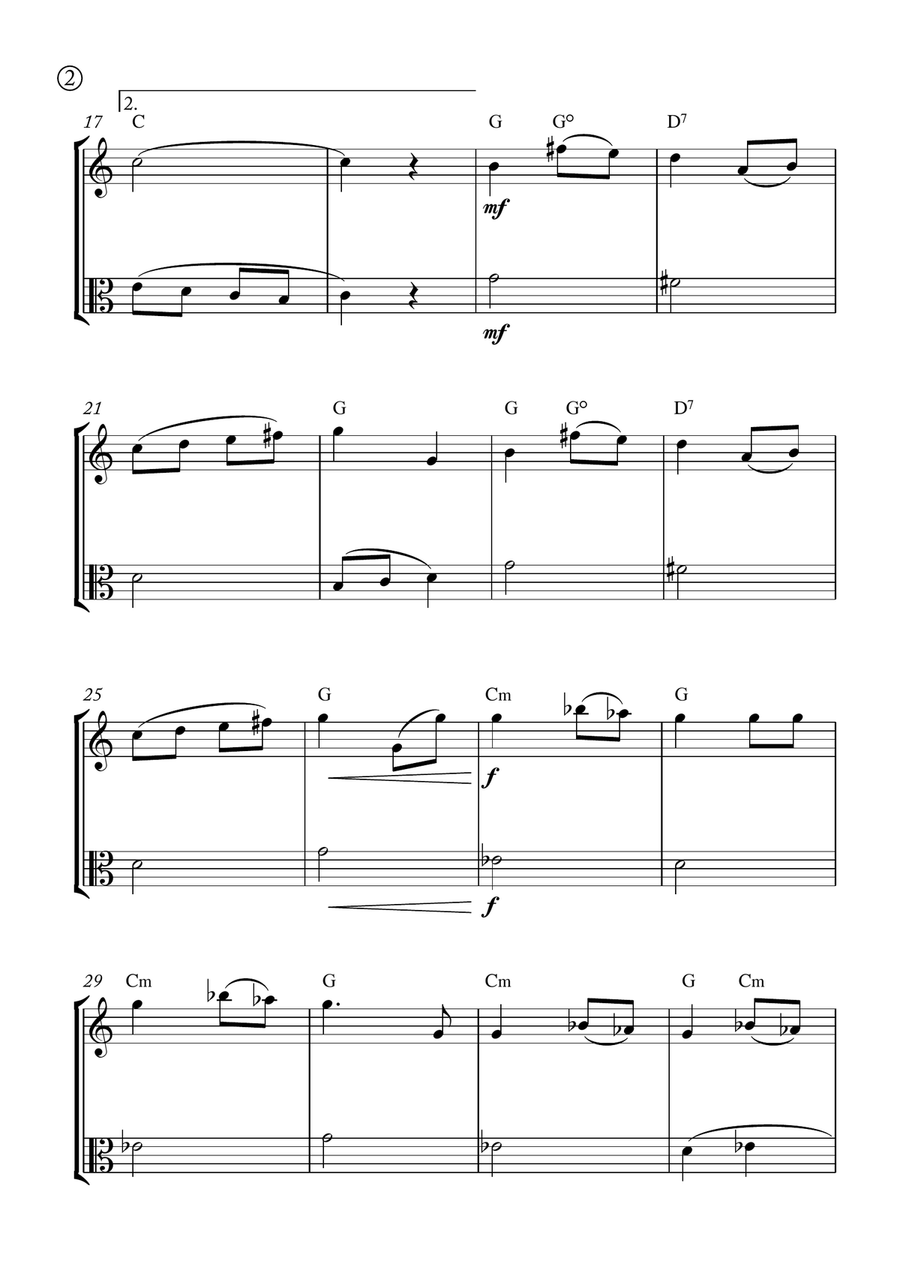 Melody in F Melody in F String Duet scores gallery preview page 2