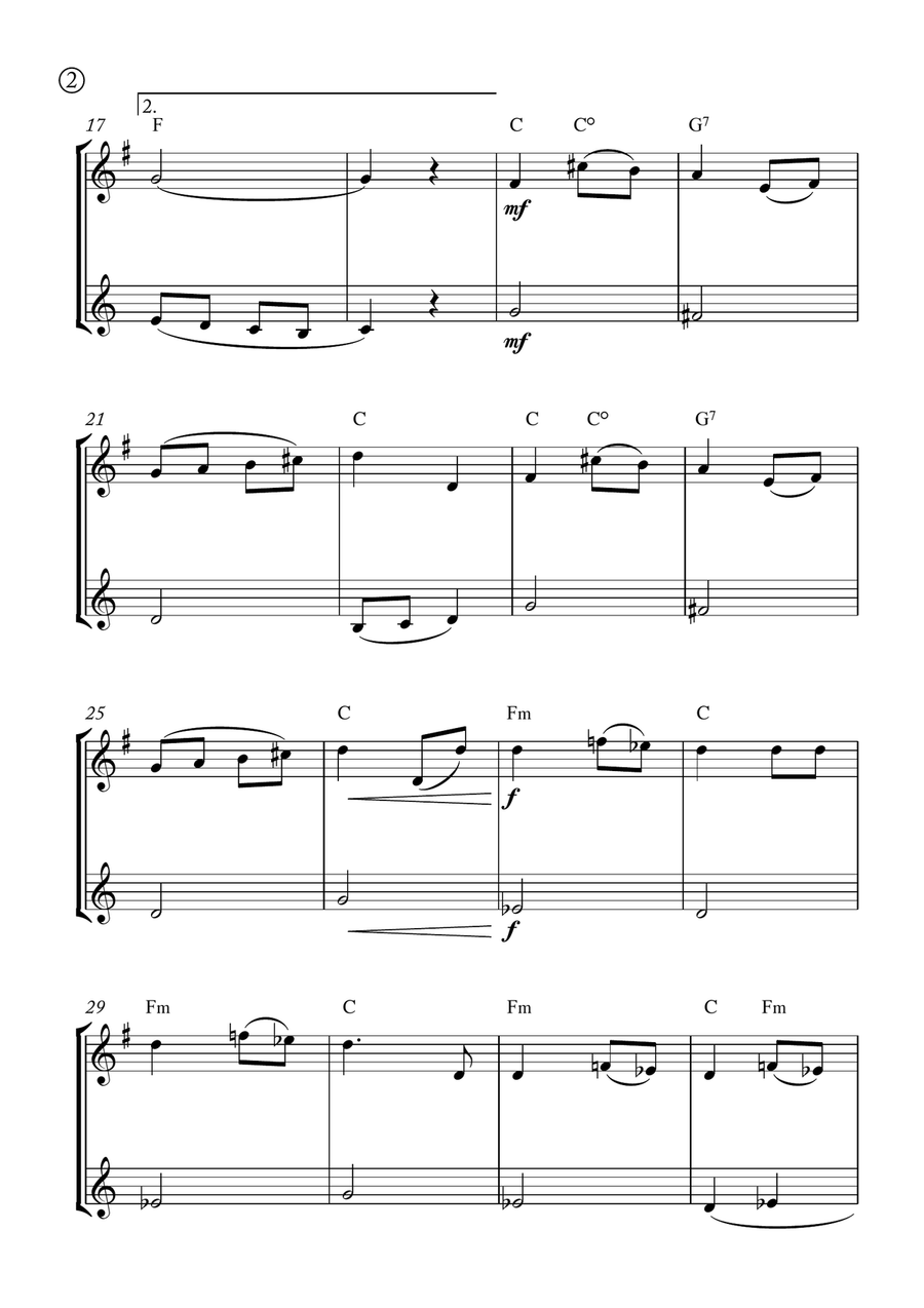Melody in F Melody in F Brass Duet scores gallery preview page 2