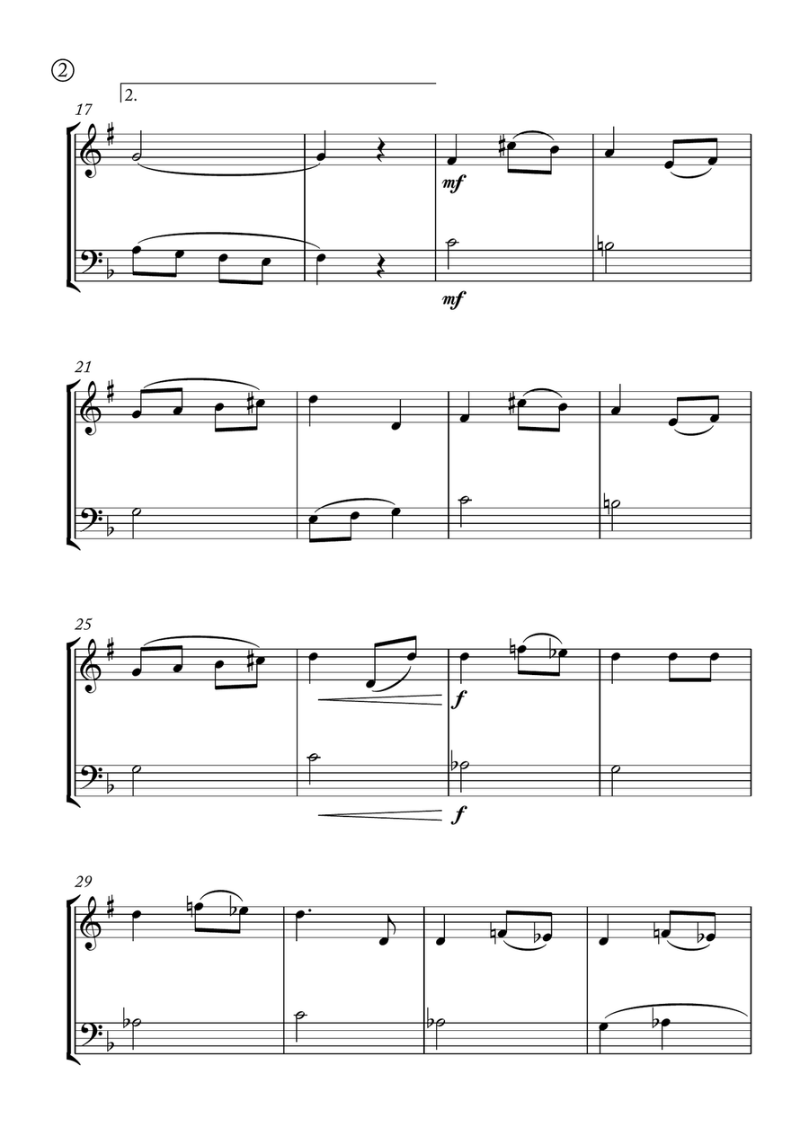 Melody in F Melody in F Brass Duet scores gallery preview page 2