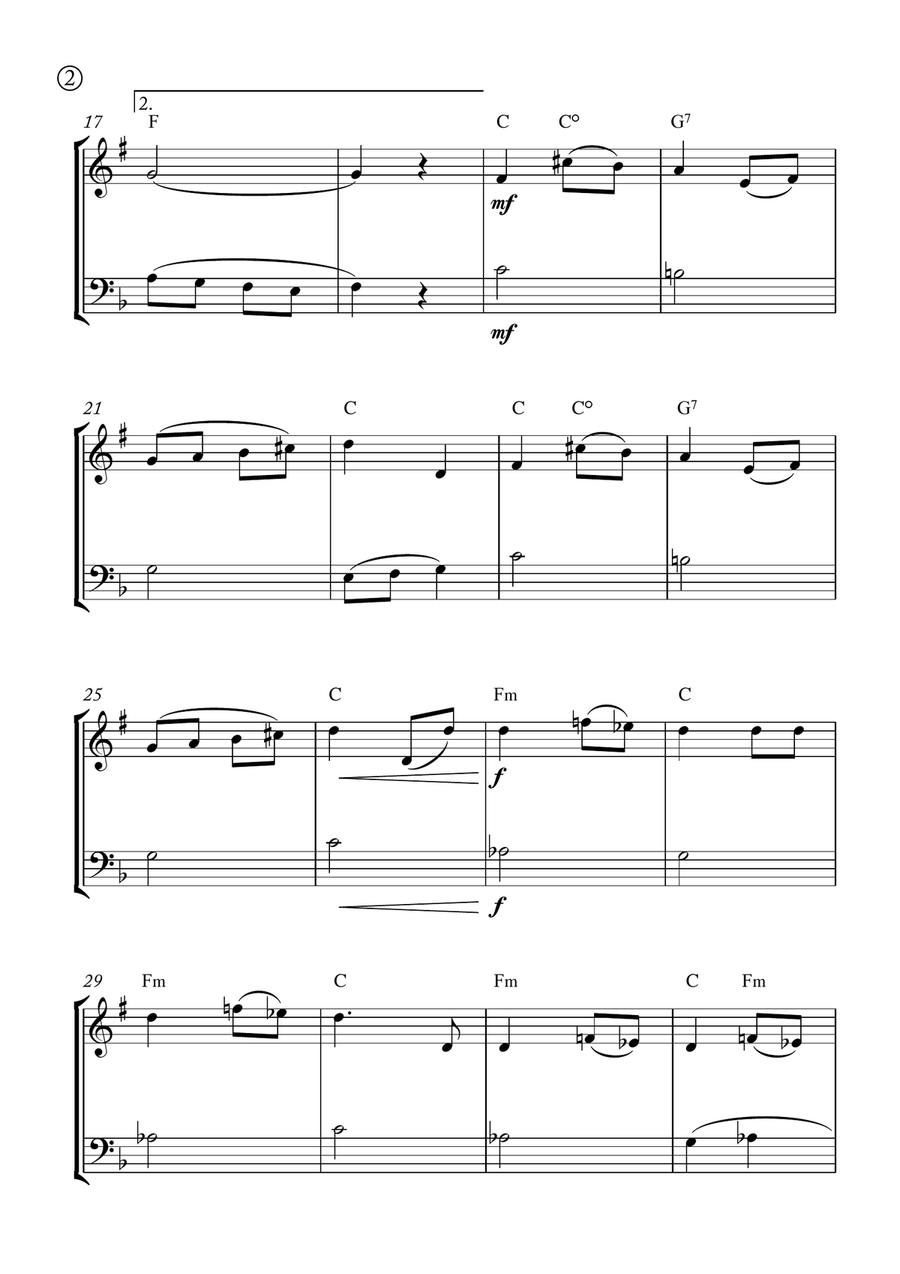 Melody in F Melody in F Brass Duet scores gallery preview page 2