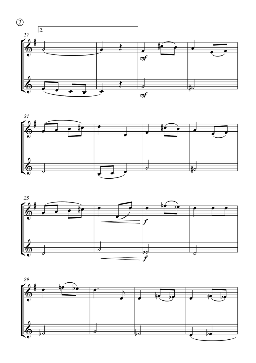 Melody in F Melody in F Brass Duet scores gallery preview page 2