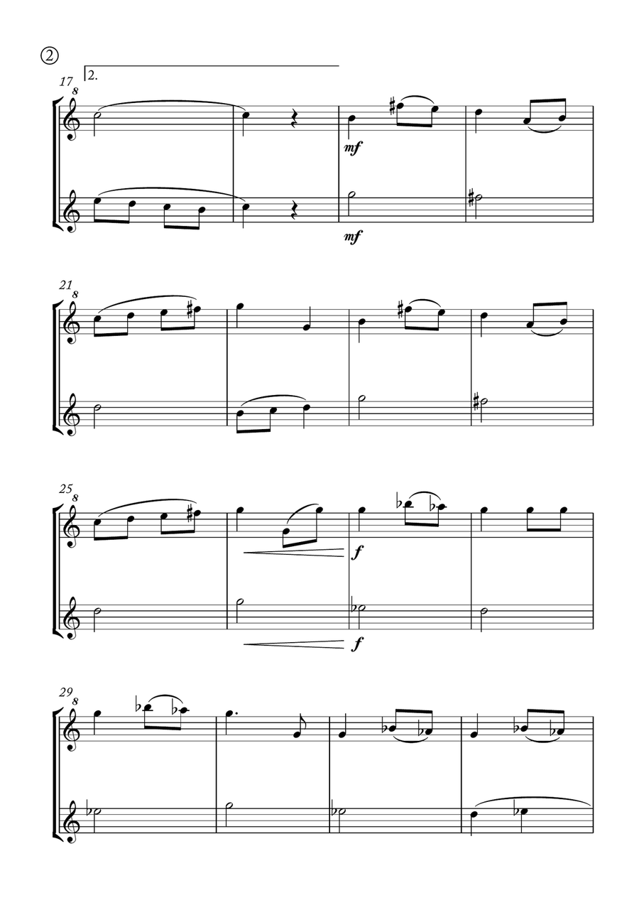 Melody in F Melody in F Woodwind Duet scores gallery preview page 2