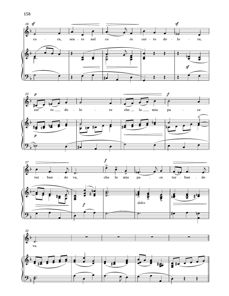 Sento Nel Core (Medium Low Voice) Medium Voice scores gallery preview page 2