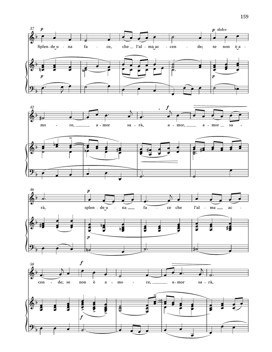 Sento Nel Core (Medium Low Voice) Medium Voice scores gallery preview page 3