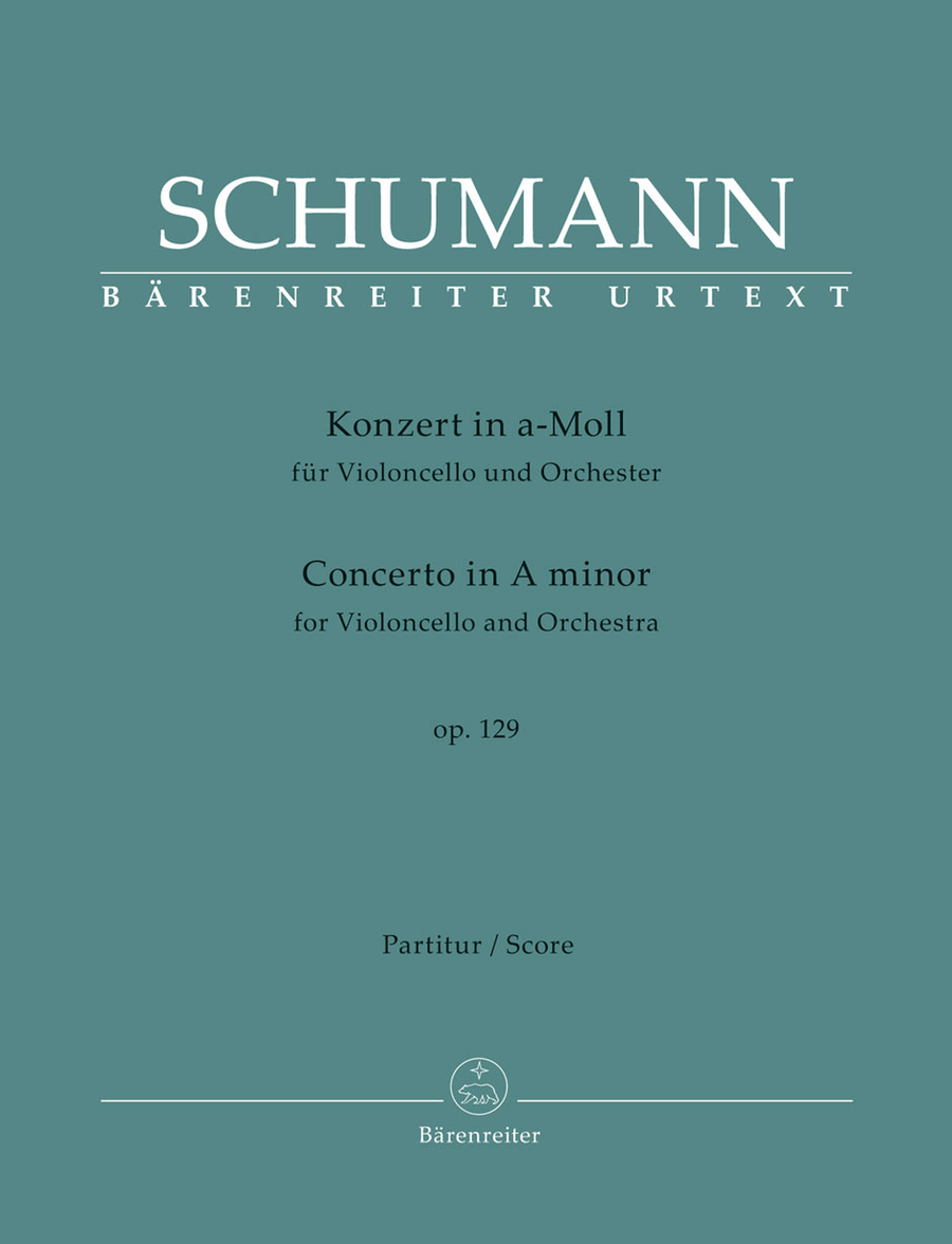 Concerto for Violoncello and Orchestra in A minor, op. 129 Orchestra scores gallery preview page 1