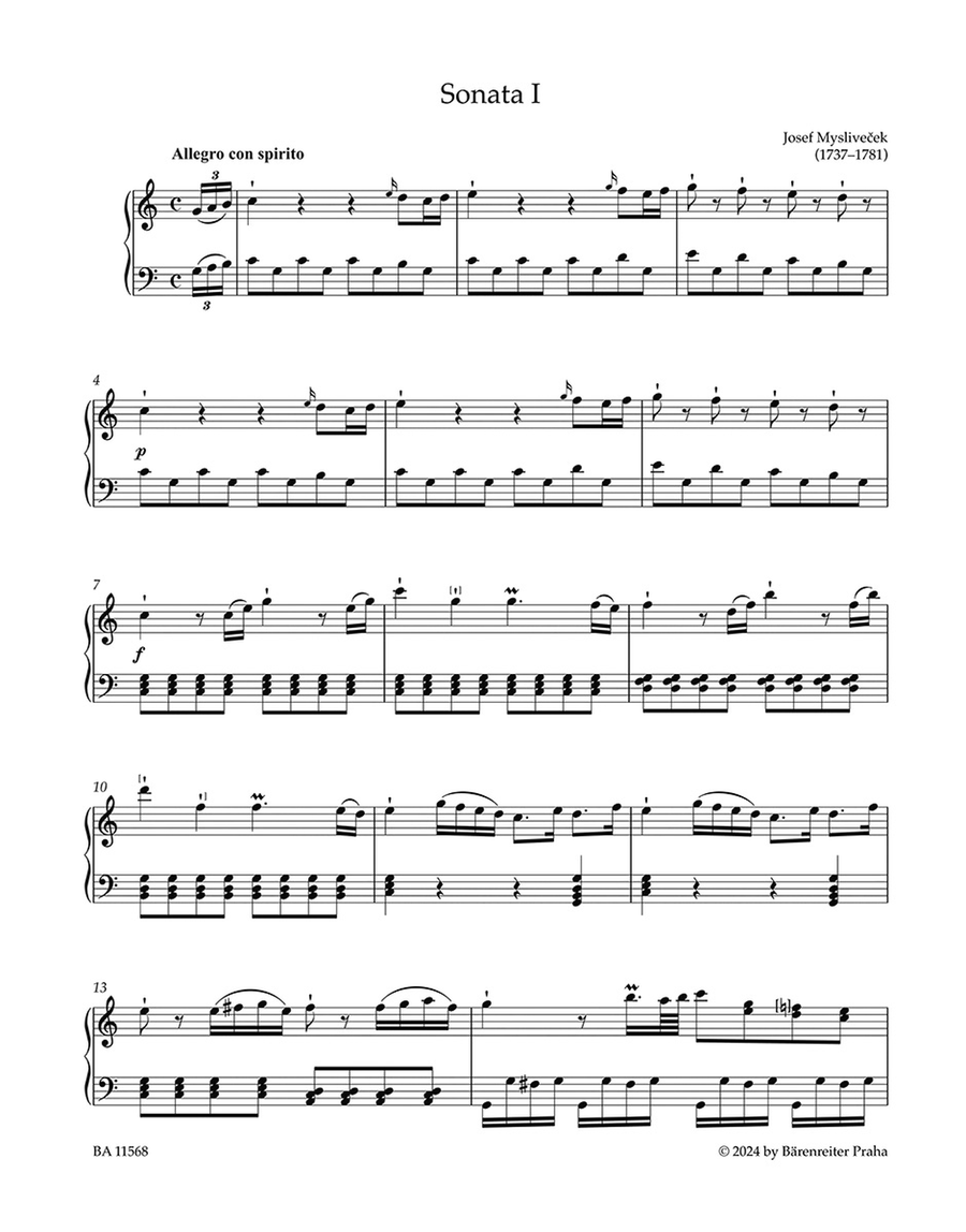 Six Easy Sonatas for Keyboard Piano Solo scores gallery preview page 2