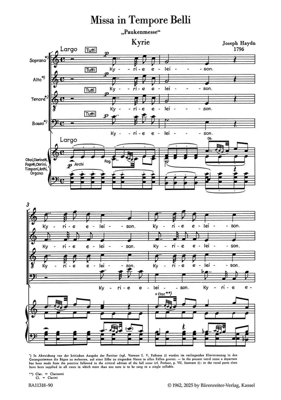 Missa in Tempore Belli Hob. XXII:9 