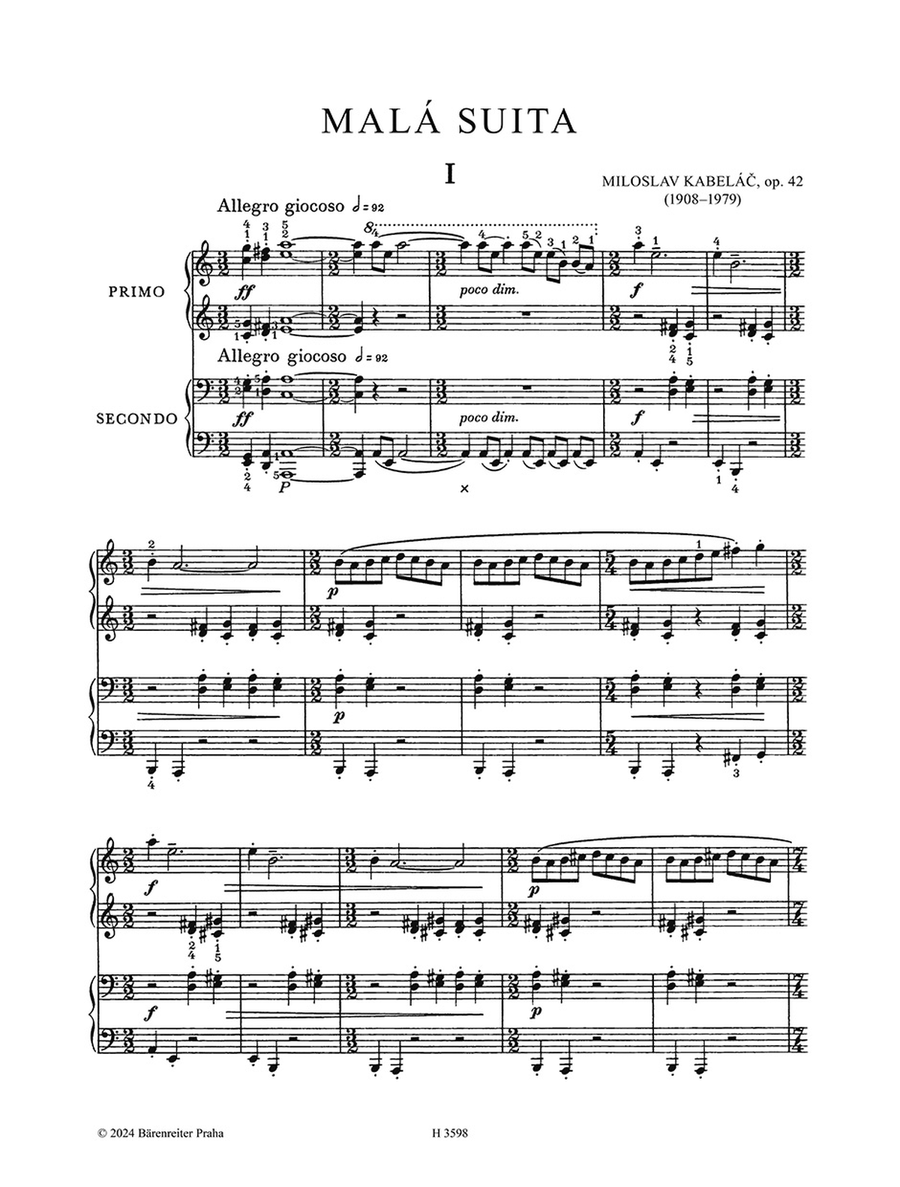 Little Suite for Piano Duet, op. 42 Piano Solo scores gallery preview page 2