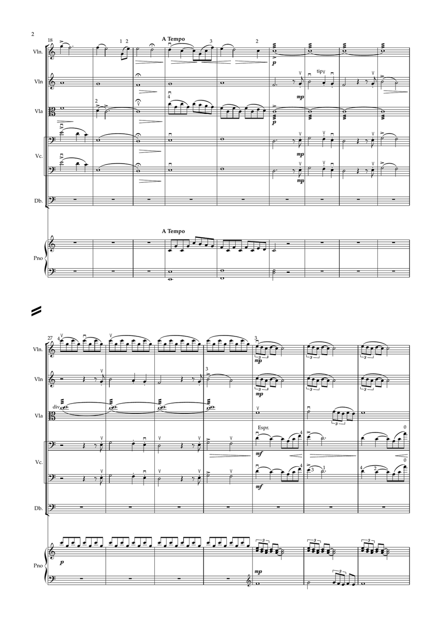 Serenade for strings Serenade for strings String Orchestra scores gallery preview page 2