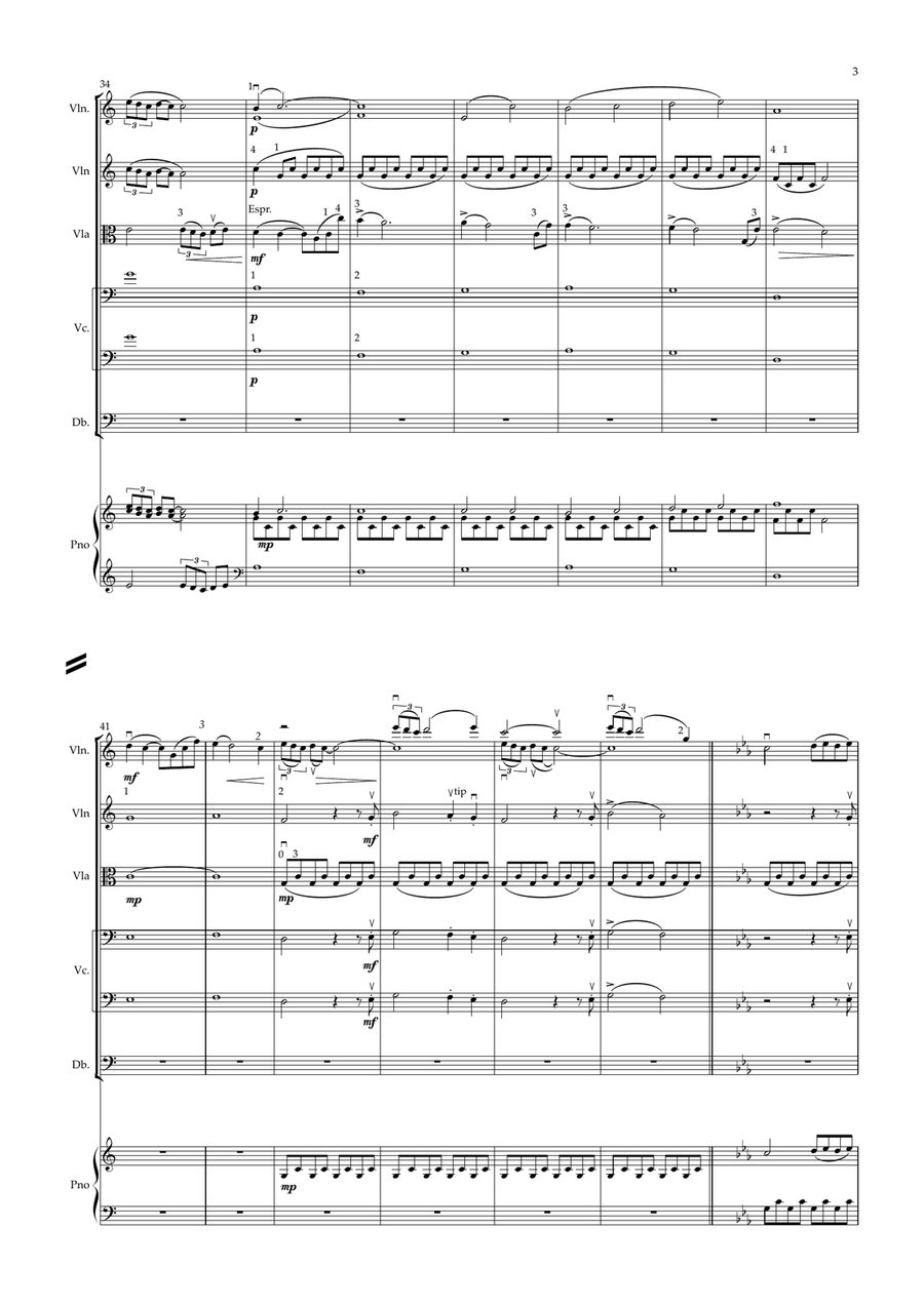 Serenade for strings Serenade for strings String Orchestra scores gallery preview page 3