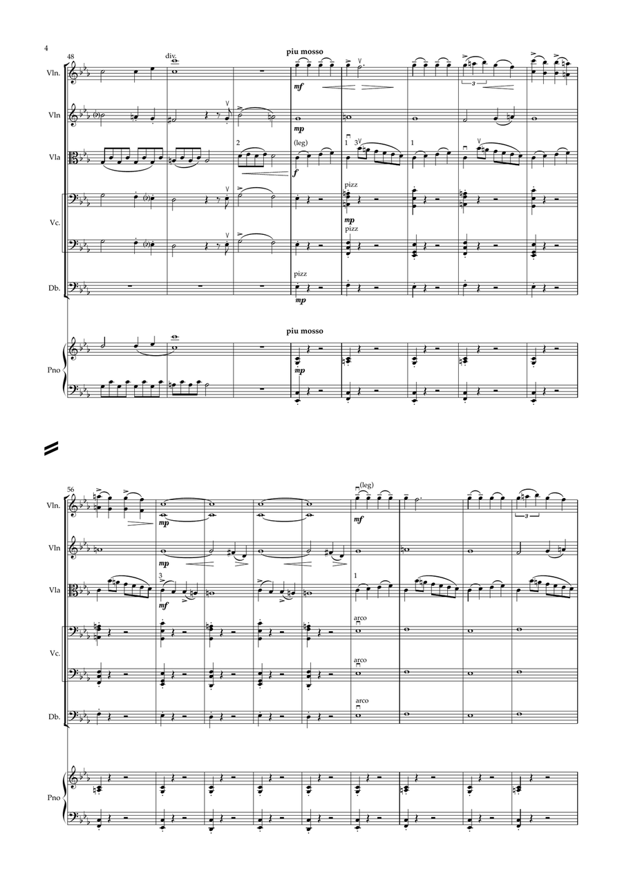 Serenade for strings Serenade for strings String Orchestra scores gallery preview page 4